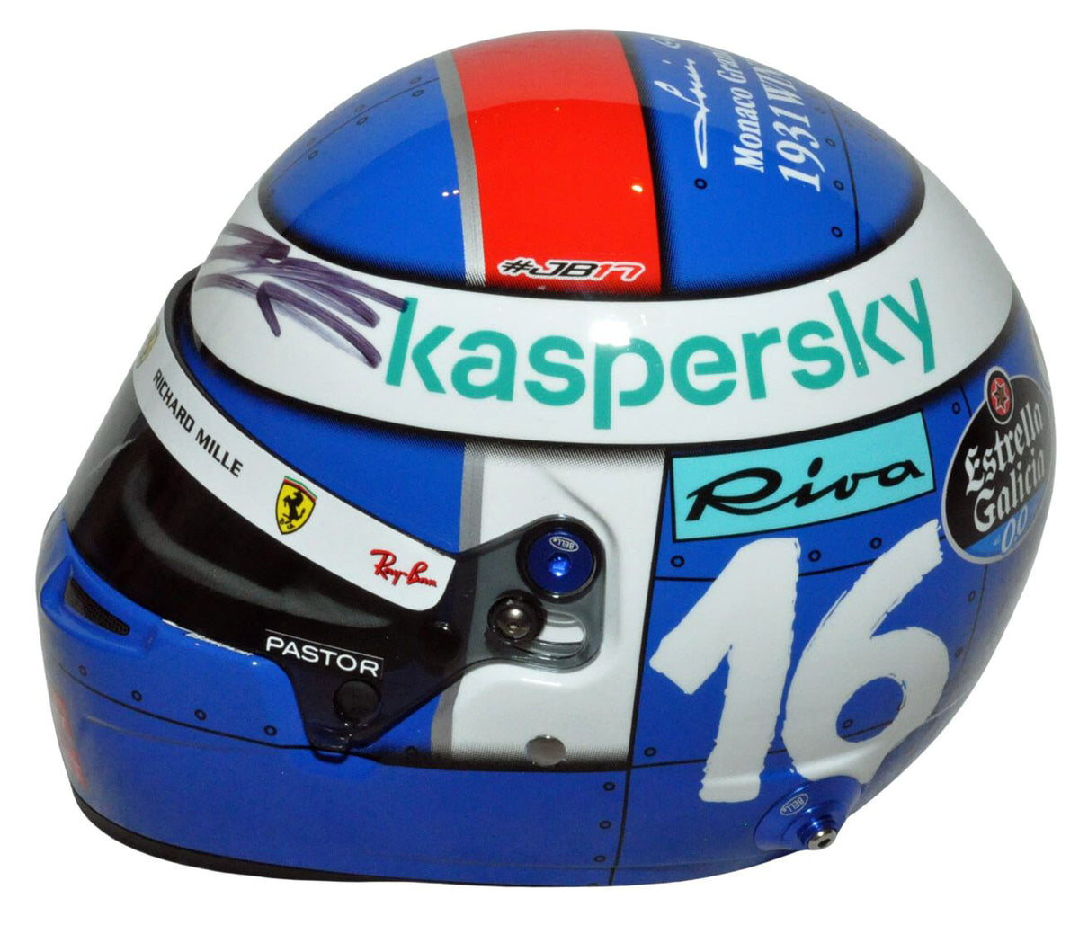 Casque Spark #16 Charles Leclerc F1 Ferrari GP D'Italie 2023 1/5 SPARKED177