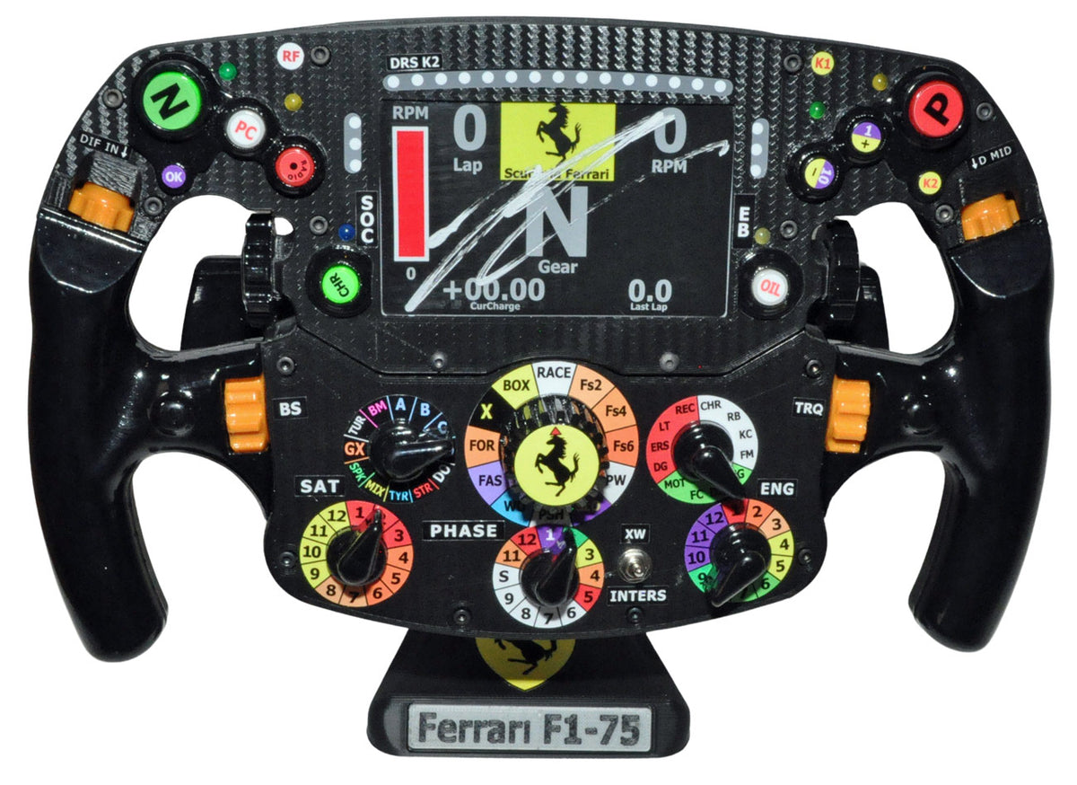 Charles Leclerc Signed Replica 2022 Ferrari F1-75 Steering Wheel