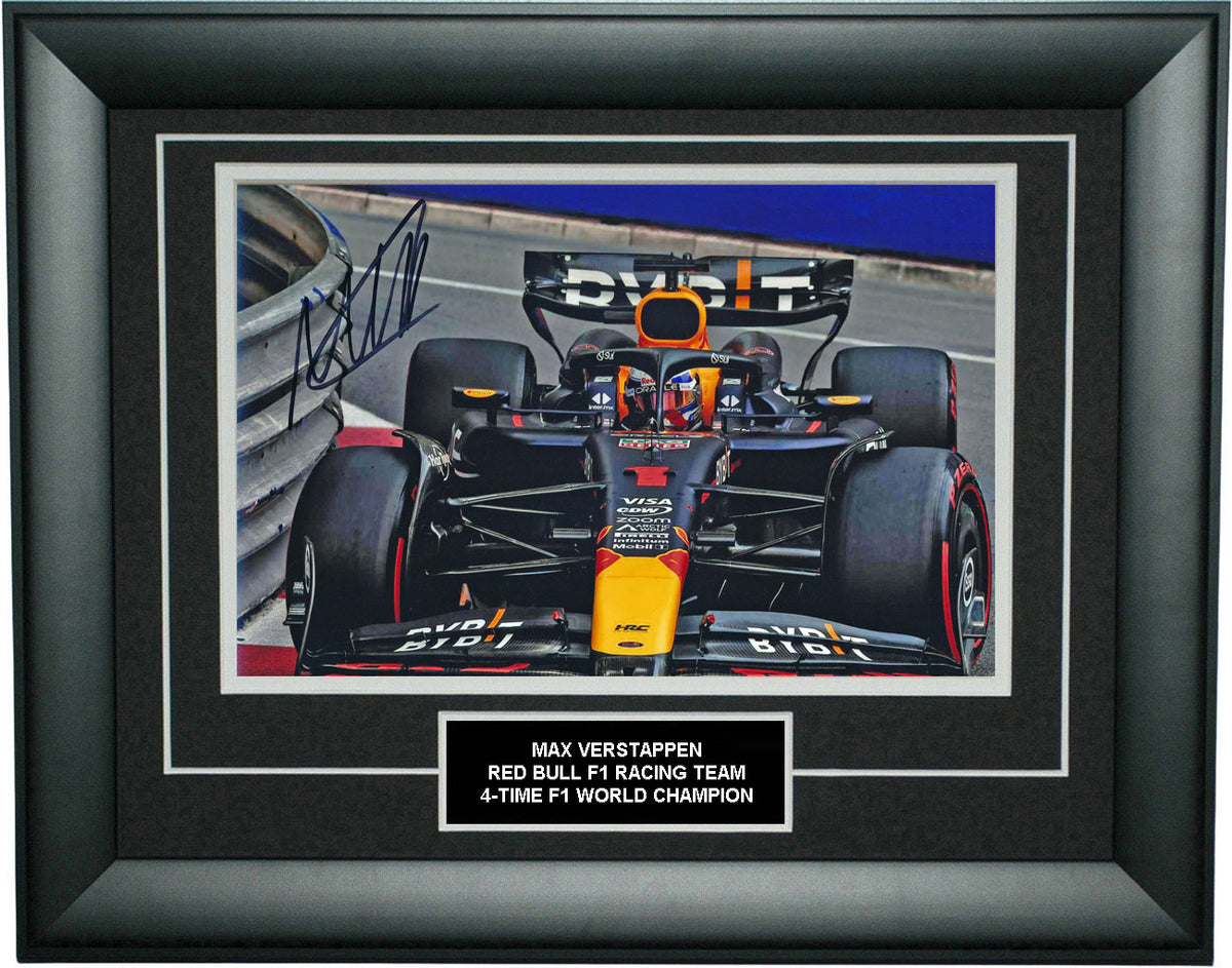 Max Verstappen Signed 8X12 inches 2024 Red Bull F1 Team Photo