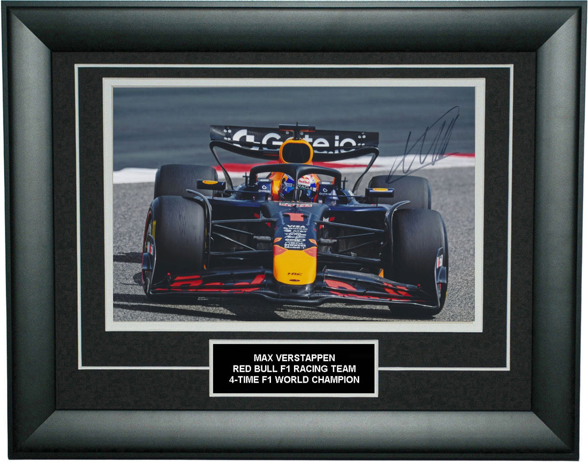 Max Verstappen Signed 8X12 inches 2025 Red Bull F1 Team Photo