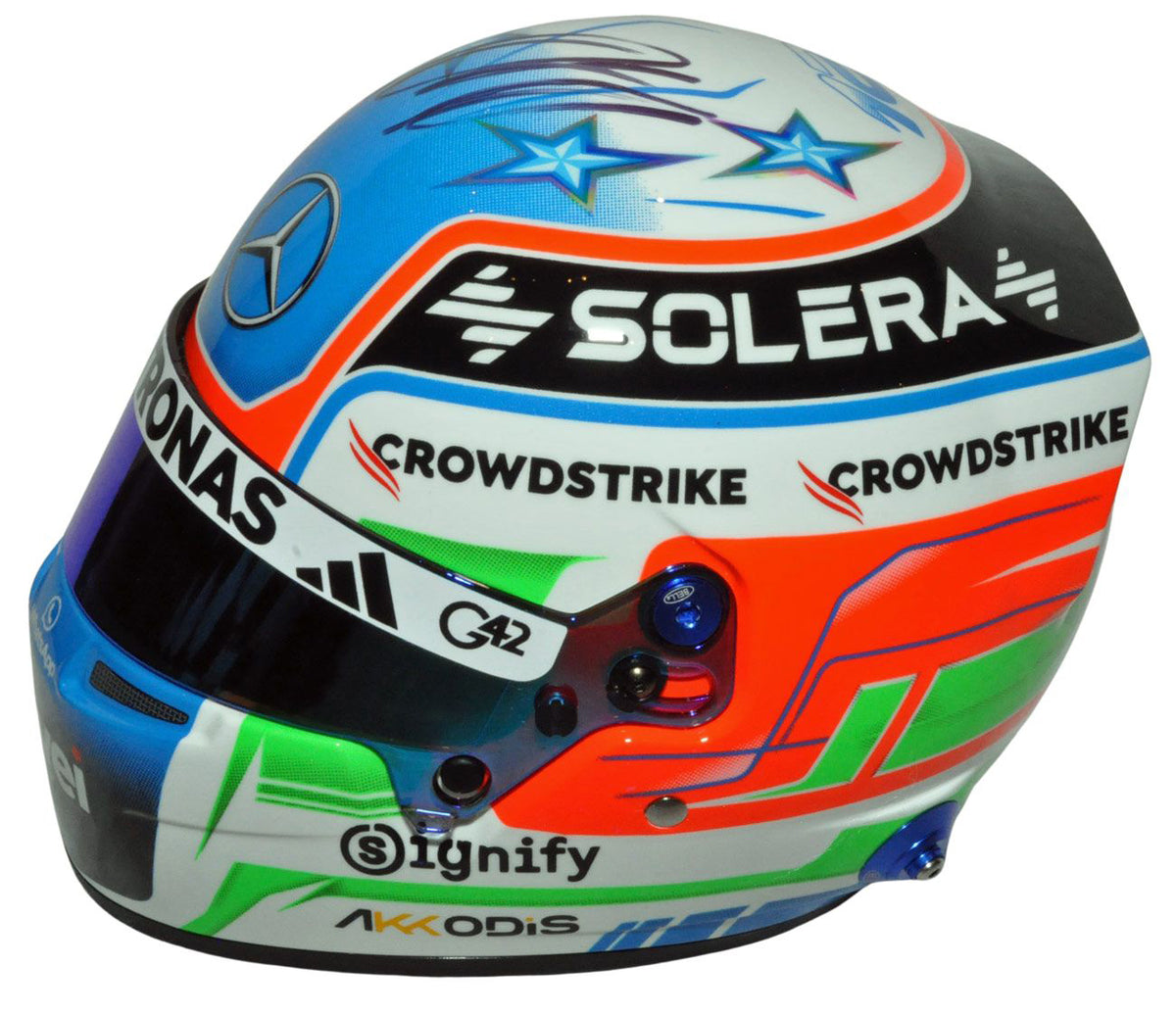 Kimi Antonelli Signed Replica 1/2 Formula 1 2025 Mercedes F1 Helmet – Formula World Shop Inc
