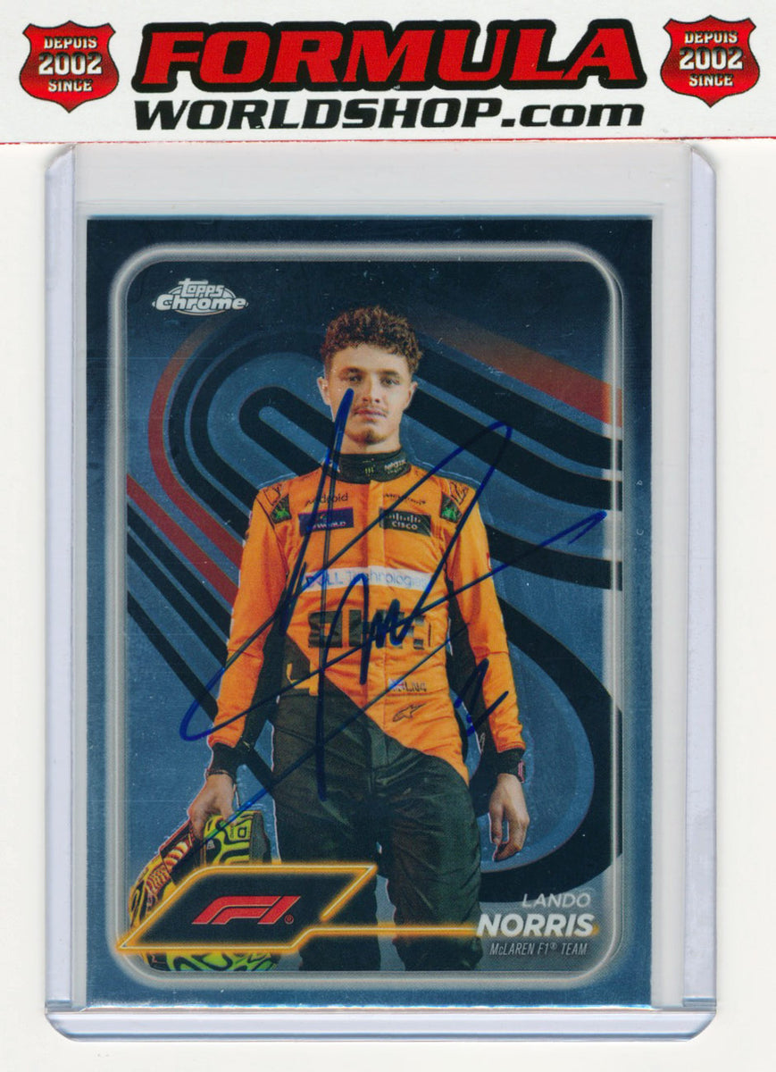 Lando Norris Signed 2024 F1 Topps Chrome Formula 1 McLaren Team #7