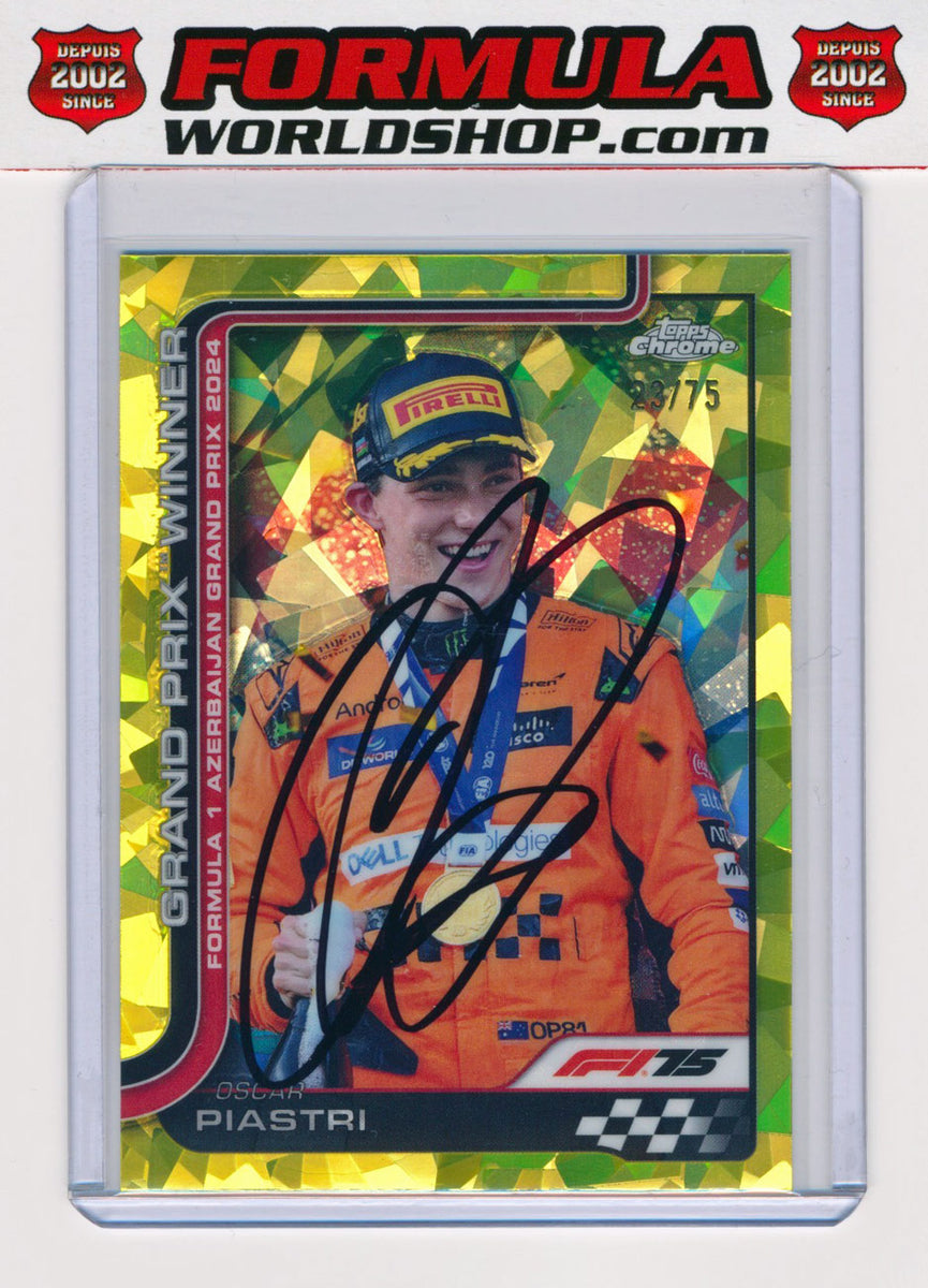 Oscar Piastri Signed 2025 F1 Topps Chrome Sapphire Formula 1