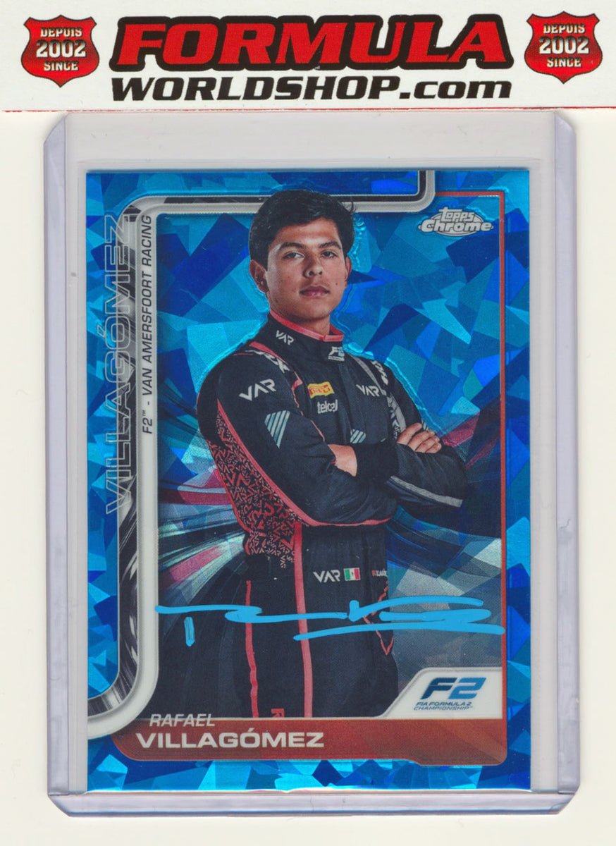 Rafael Villagomez Signed 2025 F1 Topps Chrome Sapphire Formula 2