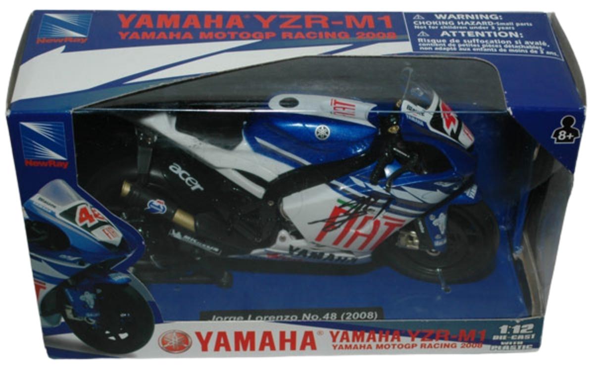 Jorge Lorenzo Signed 1/12 2008 MotoGP Yamaha No.48 Diecast