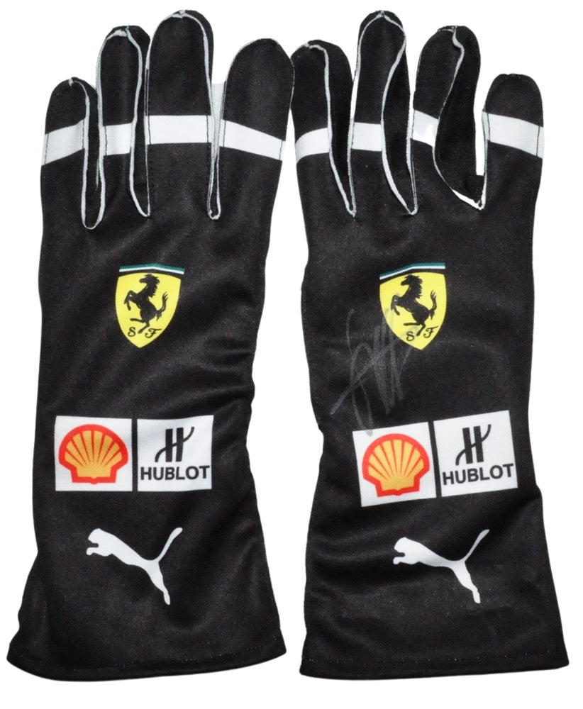 Sebastian Vettel Signed 2018 Replica F1 Gloves Pair