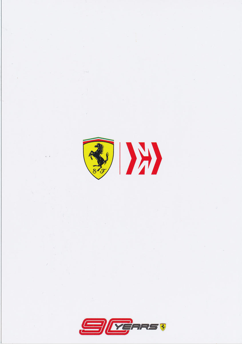 Sebastian Vettel Signed Official 6X8 inches 2019 Ferrari Card