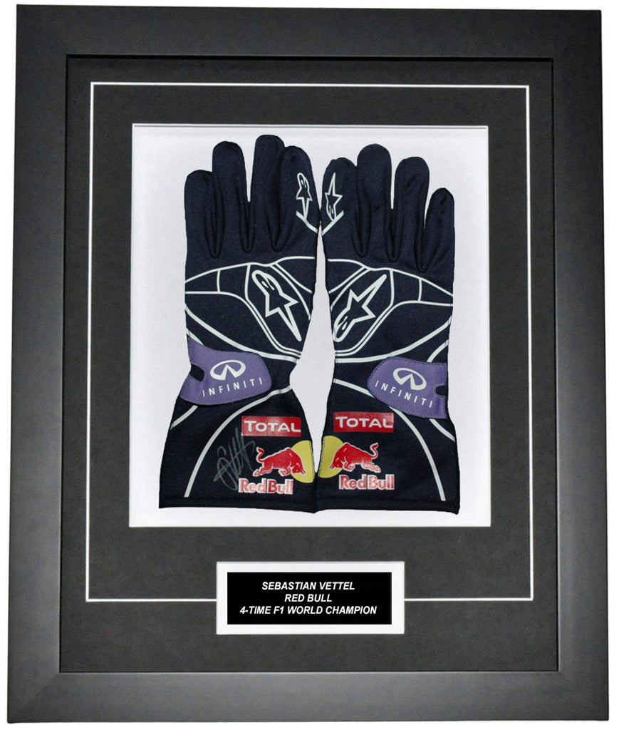 vettel handschuhe Sebastian Signed 19X23 inches 2013 Replica Gloves Montage Frame Wähle Deine Farbe:schwarz Top Gear: The Complete farfetch