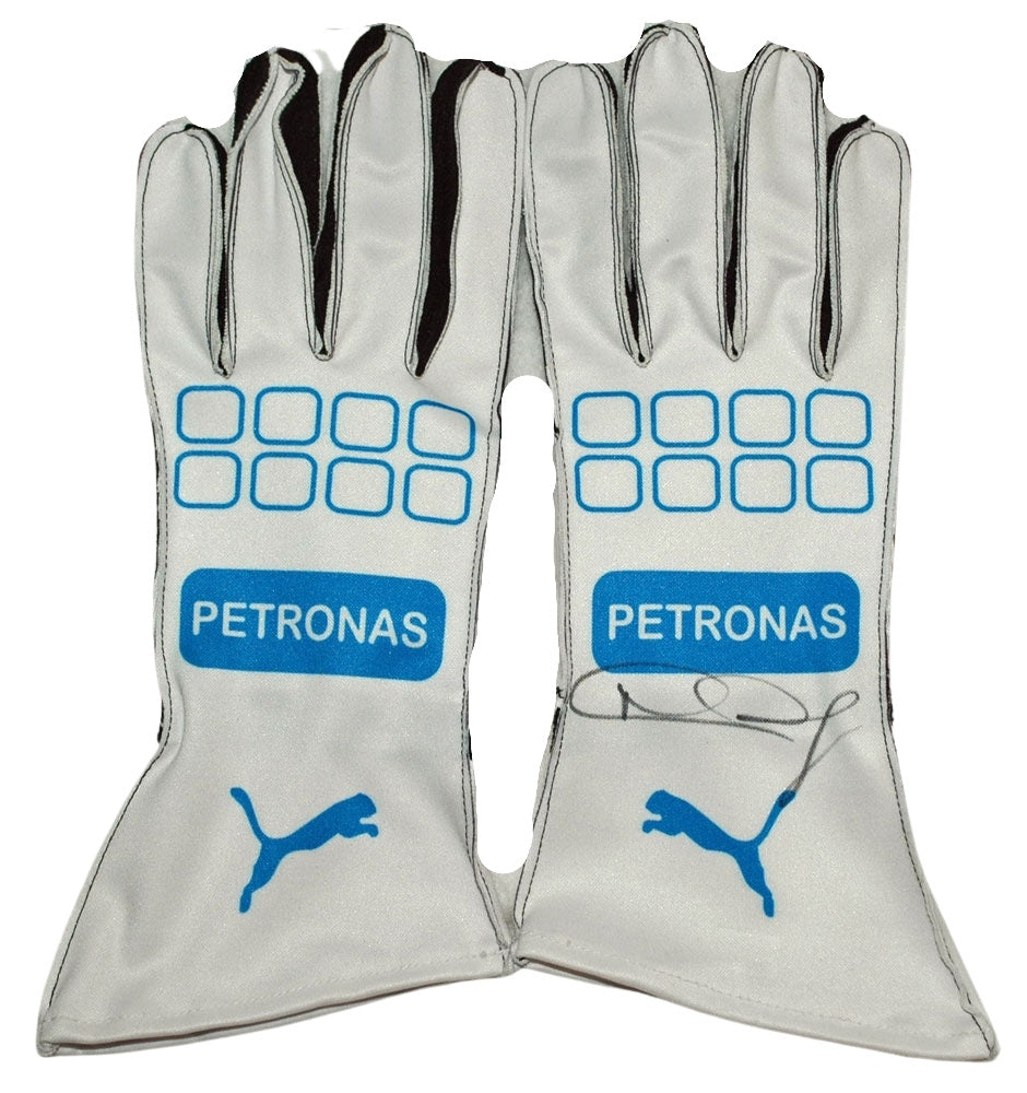 nico rosberg handschuhe Nico Rosberg Signed Petronas Replica Gloves Pair