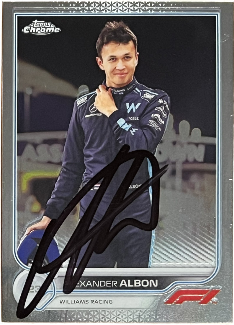 Alexander Albon Signed 2022 Topps Chrome Formula 1 Williams