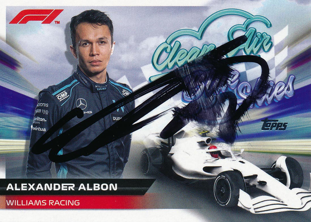 ALEX ALBON選手　サイン　アレックスアルボン選手 Alexander Albon Signed 2022 Topps Formula 1 Williams Racing F1