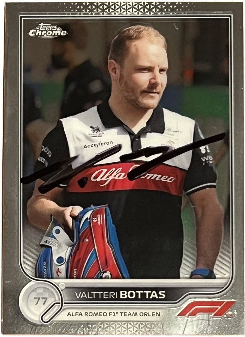 Valtteri Bottas Signed 2022 Topps Chrome Formula 1 Alfa Romeo F1
