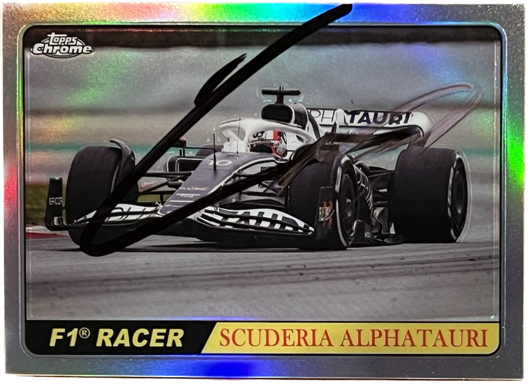 Pierre Gasly Signed 2022 Topps Chrome Formula 1 Scuderia AlphaTauri F1 Team Racer #AT03 Card Pierre Gasly Signed 2022 Topps Chrome Formula 1 Scuderia AlphaTauri F1 Team Racer #AT03 Card
