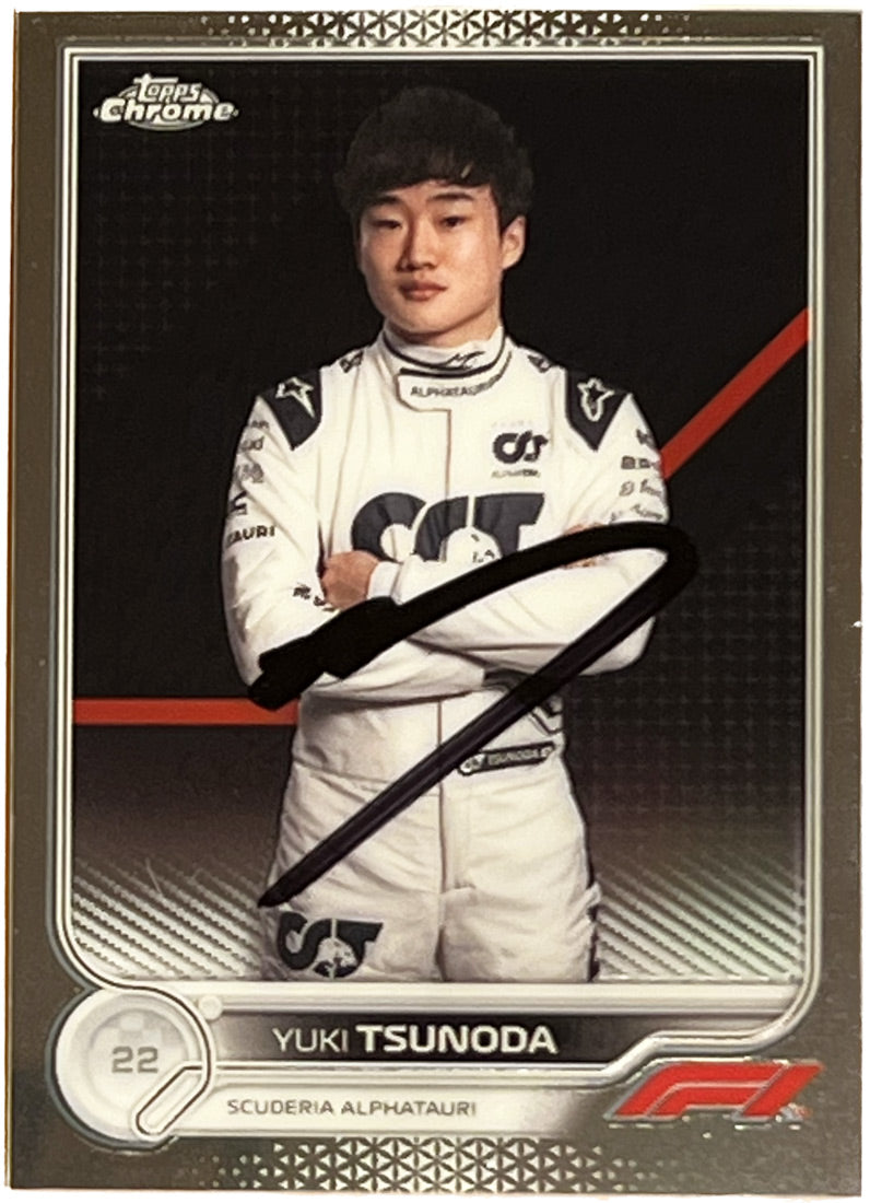 Yuki Tsunoda Signed 2022 Topps Chrome Formula 1 Scuderia