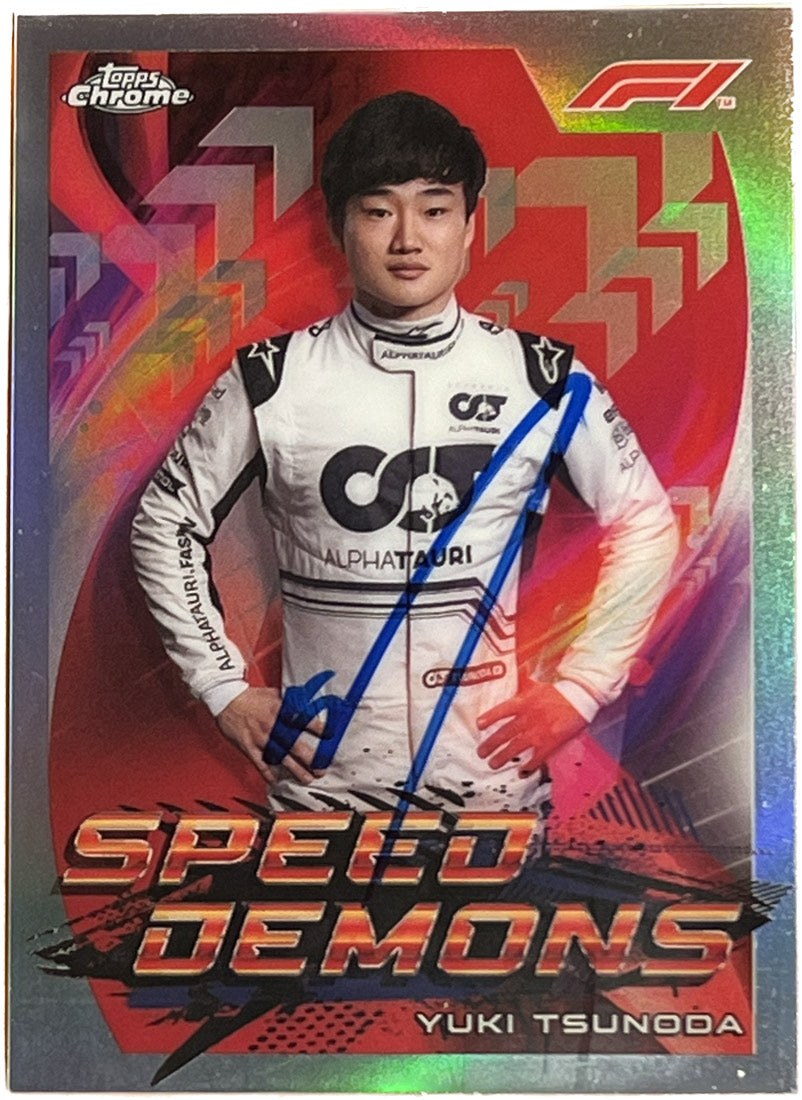 Yuki Tsunoda Signed 2022 Topps Chrome Formula 1 Scuderia