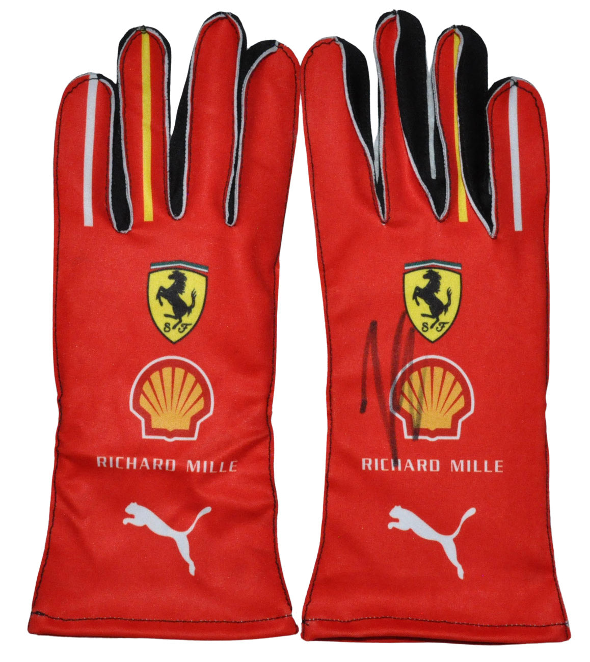 ferrari handschuhe Charles Leclerc Signed 2024 Replica F1 Gloves Pair – Formula World Shop Inc