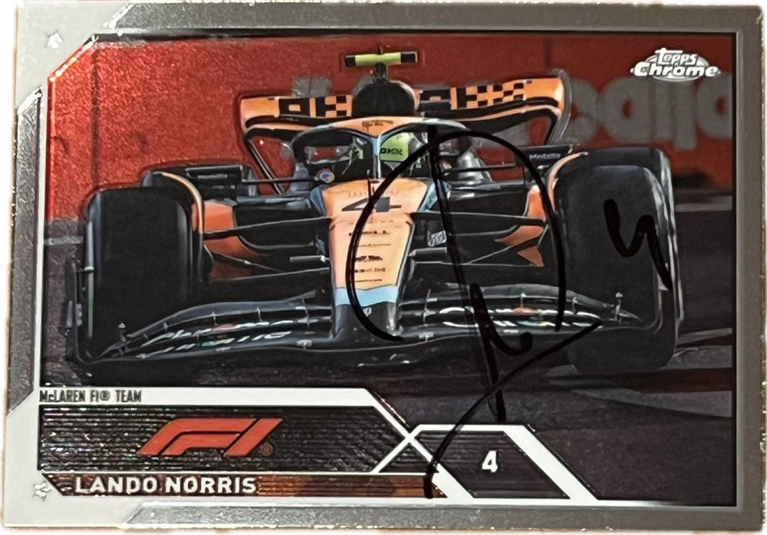 LANDO NORRIS 2023 Topps Chrome Formula 1 F1 #25 Orange Red