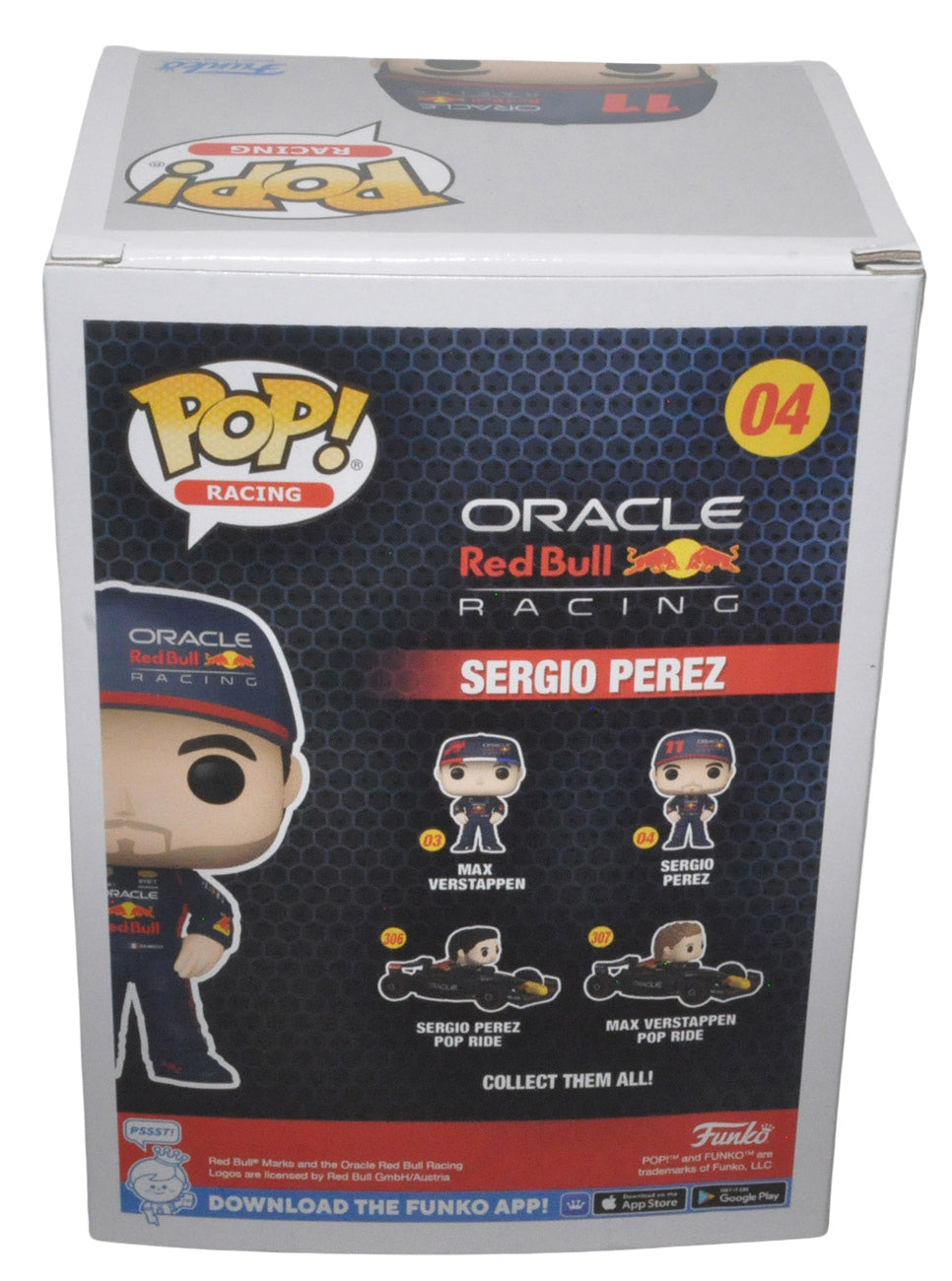 Sergio Perez Signed Funko Pop Oracle Red Bull Racing Formula One
