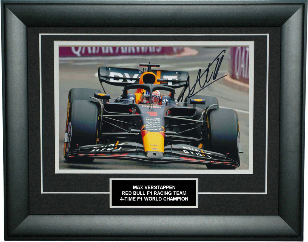 Max Verstappen Signed 8X12 inches 2023 Monaco GP Red Bull