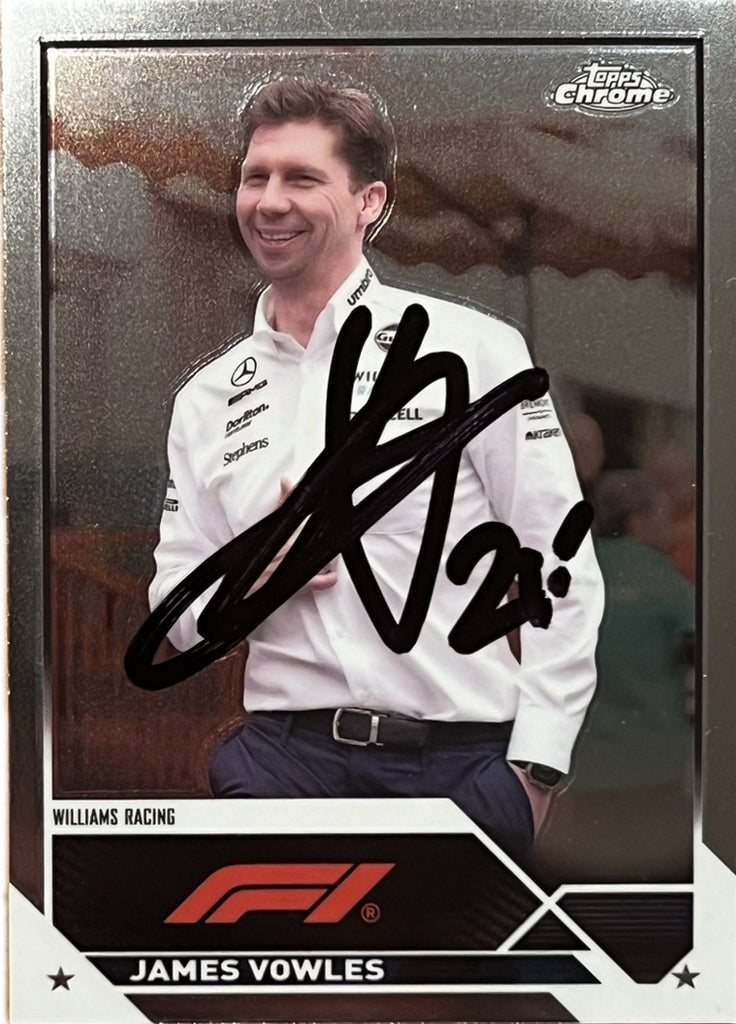James Vowles Signed 2023 Topps Chrome Formula 1 Williams Racing F1