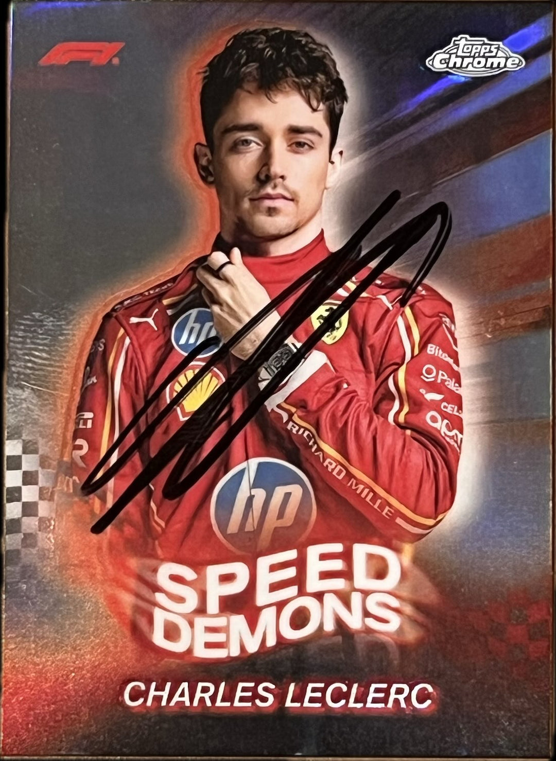 Charles Leclerc Signed 2024 Topps Chrome Formula 1 Scuderia