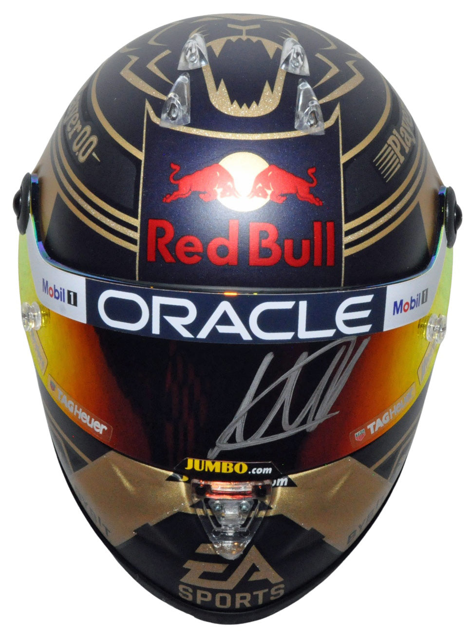 formula 1 motorcycle helmet Max Verstappen Signed Replica 1/2 2023 F1 World Champion Red Bull F1 H –  Formula World Shop Inc
