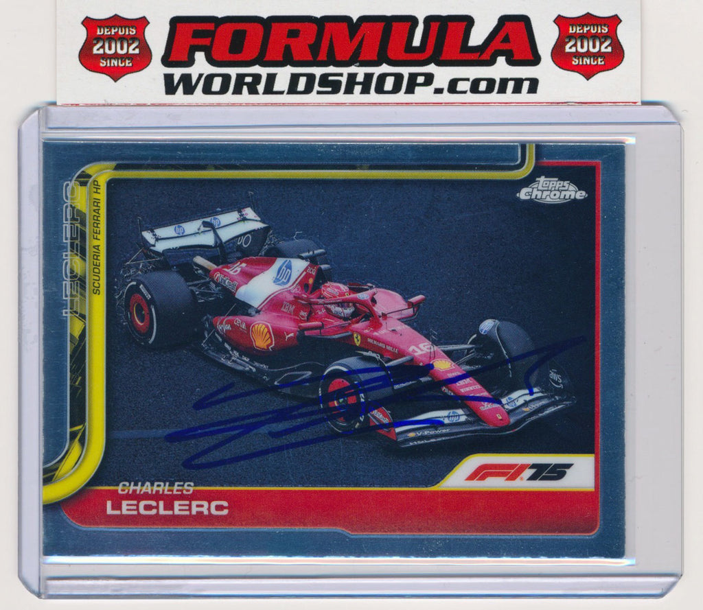 2025 フェラーリ ルクレール ドライバーカード Charles Leclerc Signed 2025 F1 Topps Chrome Formula 1 Ferrari F1