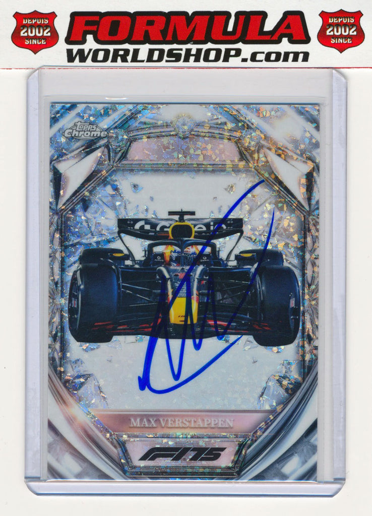 Max Verstappen Signed 2025 F1 Topps Chrome Formula 1 Red Bull