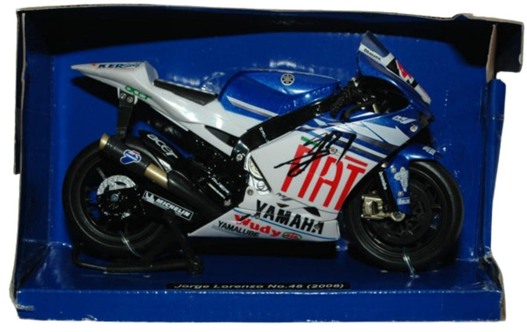Jorge Lorenzo Signed 1/12 2008 MotoGP Yamaha No.48 Diecast