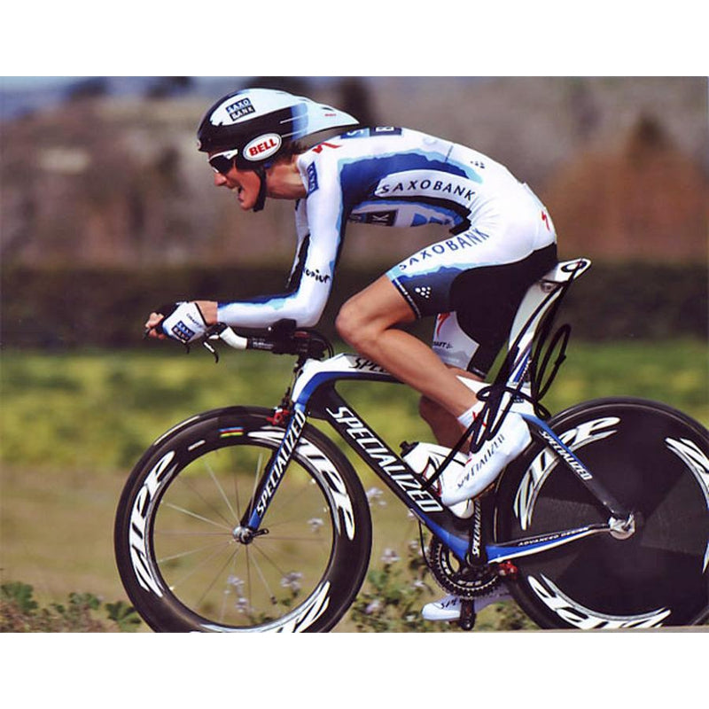 Andy Schleck Signed 8X10 inches Tour De France Photo