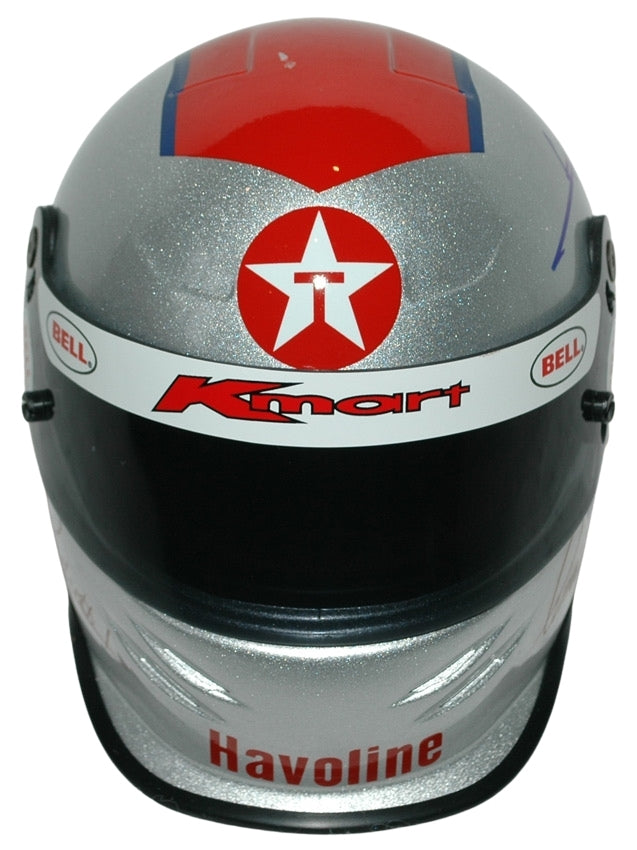 1 2 scale motorcycle helmet Mario Andretti Signed 1/2 Scale Mini Helmet Replica – Formula World Shop Inc
