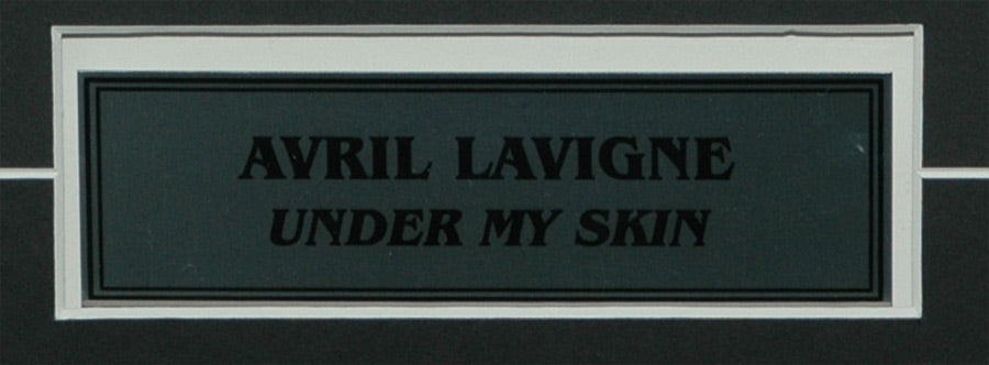 Avril Lavigne Signed Under My Skin CD Montage Frame – Formula