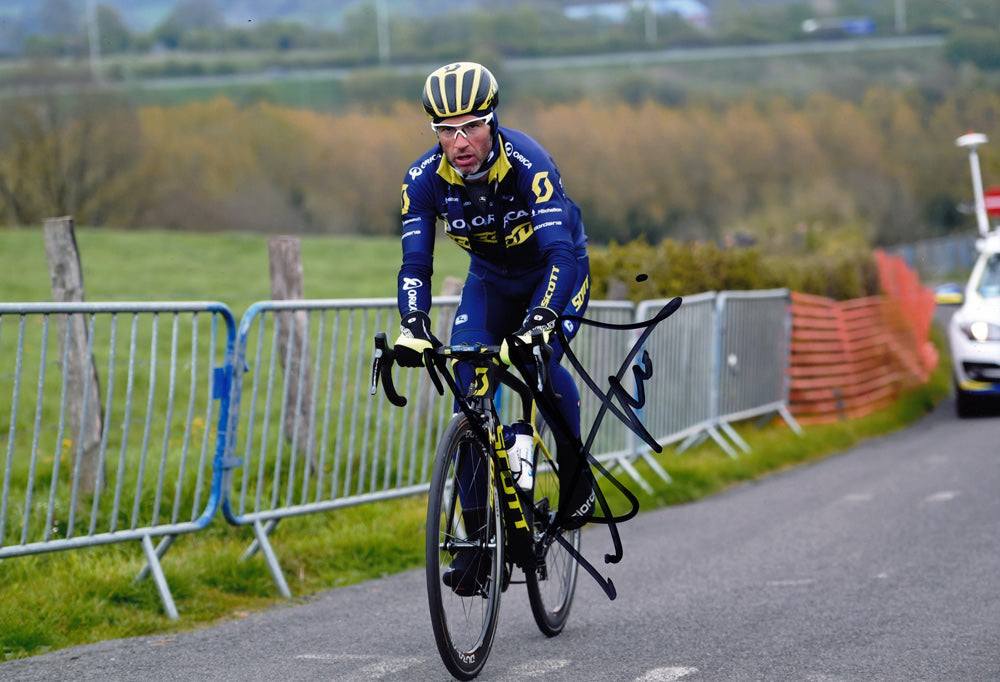 Michael Albasini Signed 8X12 inches ORICA-Scott CYCLING Photo – Formula World Shop Inc