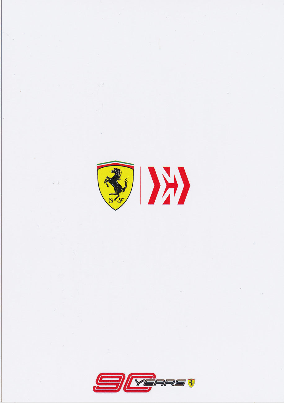 Sebastian Vettel Signed Official 6X8 inches 2019 Ferrari Card