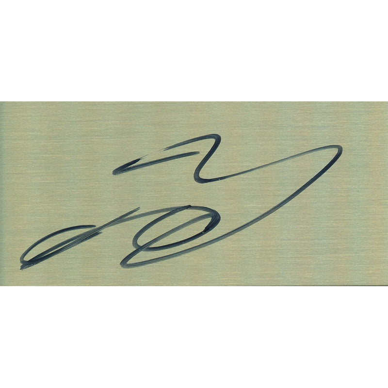 Jenson Button Signed 2X4 inches brass plaque – Formula World Shop Inc.