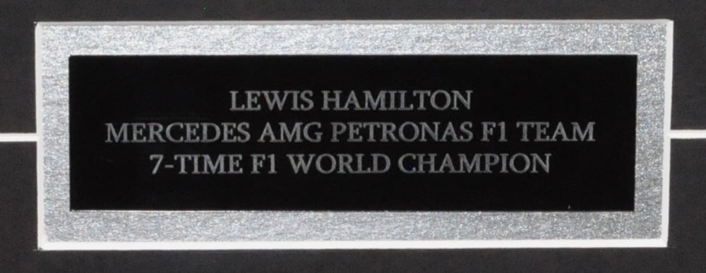Lewis Hamilton Signed 21X27 Inches 2020 Mercedes Glove F1 Photo