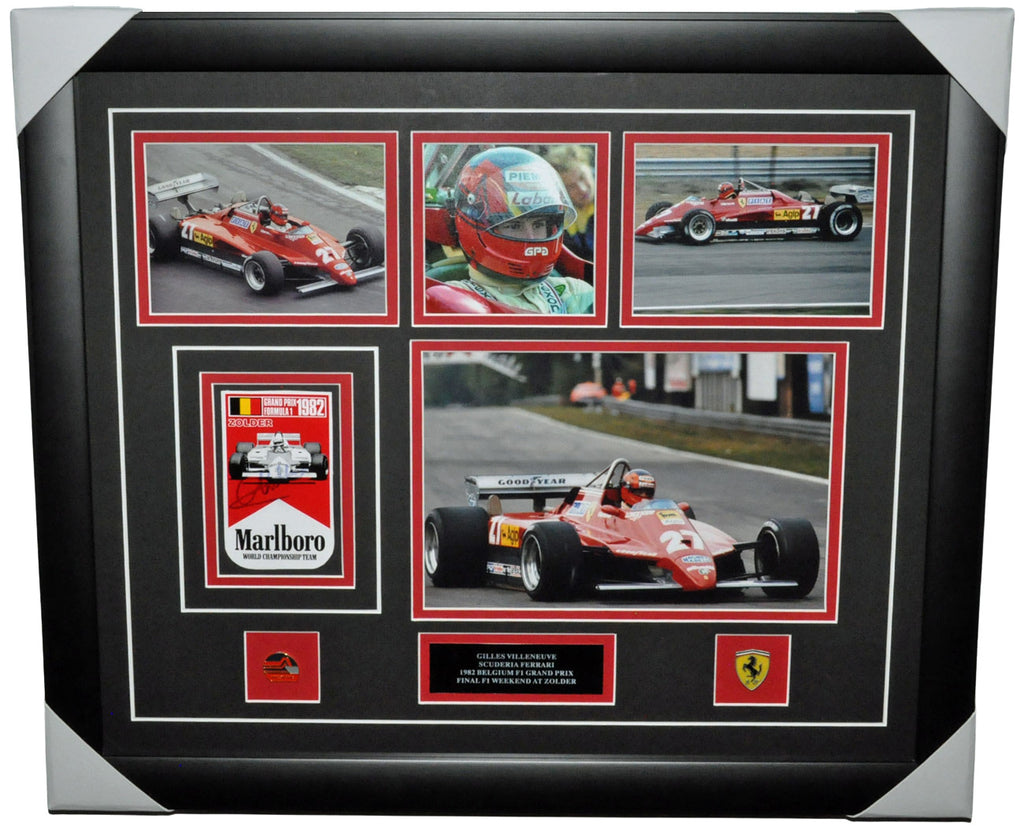 Gilles Villeneuve Signed Ferrari final race weekend at the 1982