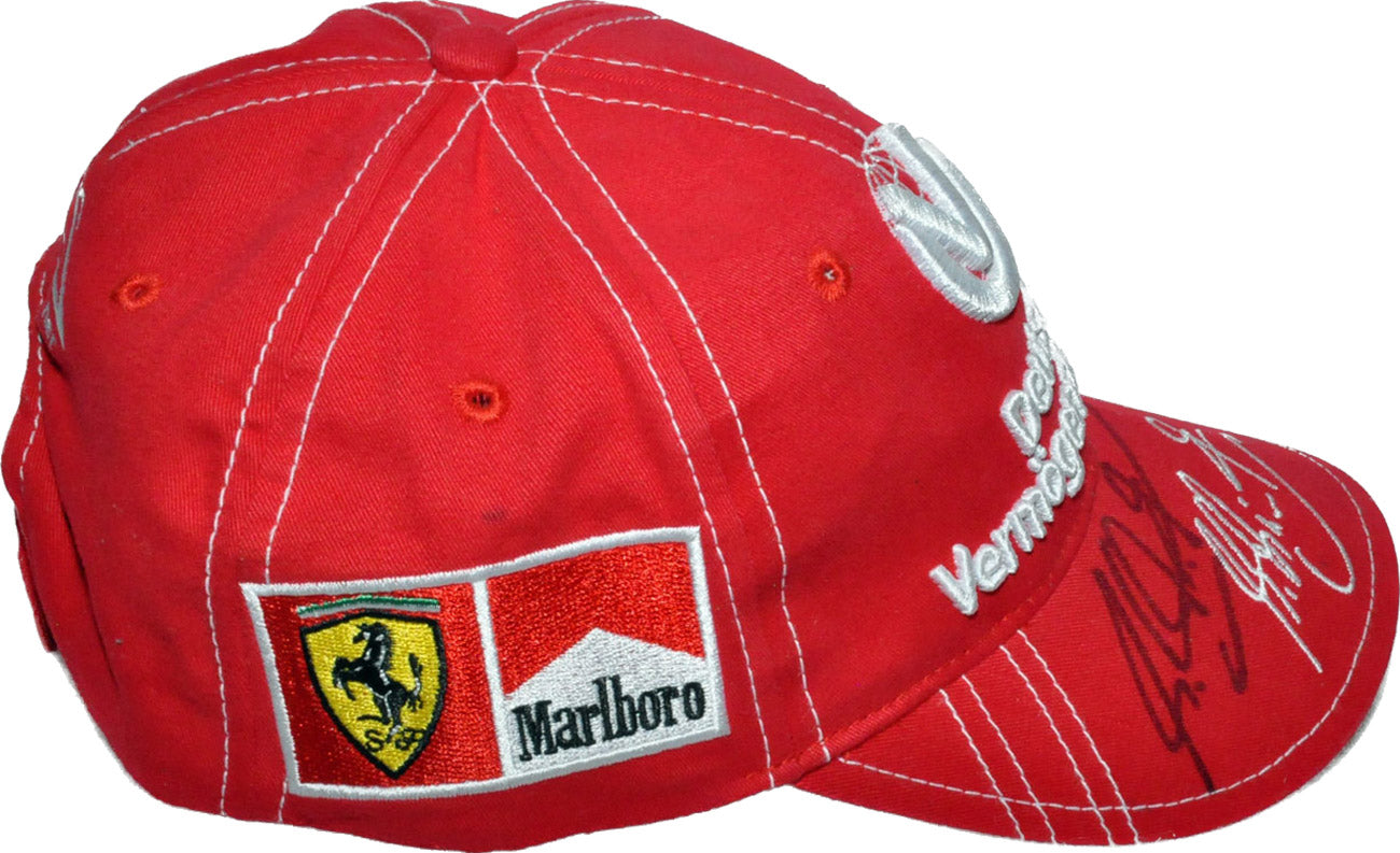 Michael Schumacher - Casquette personnelle et portée Michael Schumache –  Formula World Shop Inc.