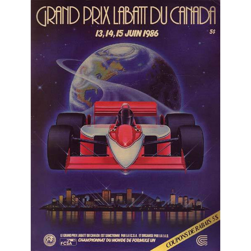8 F1 drivers signed the 1986 Canada GP Program – Formula World