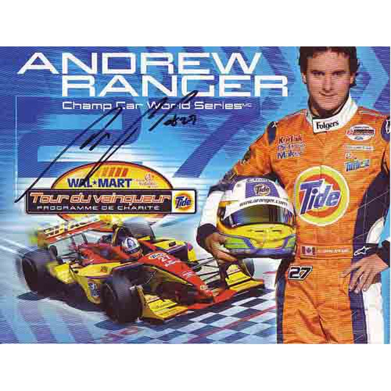 Andrew Ranger Signed 8X10 inches Champ Car Photo Card – Formula World ...